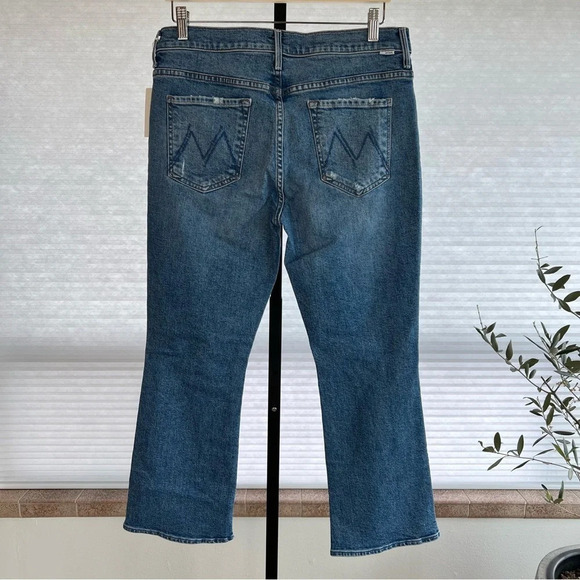 Mother Denim Insider High Rise Ankle Flare Jeans Bloom and Doom 32 Classic NWT - Picture 6 of 8